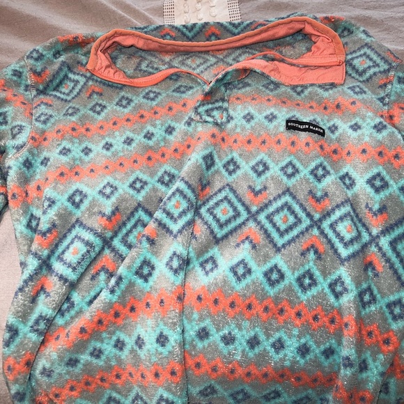 Southern marsh Aztec quarter Zip - Picture 1 of 2